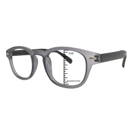 ProEyes Gravity, Progressive Blue Cut Readers, 0 Magnification on Top Lens, Anti Reflective Resin Lens (Gray, 2.50 x)