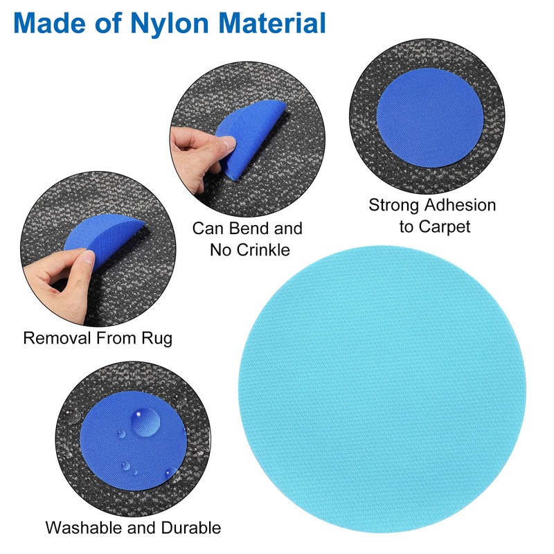 sourcing map 48 Pcs Carpet Spot Markers, 4 Inch Circle