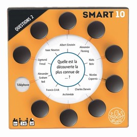 Wilson jeux | Smart Refill Pack 10 French Version | 200 New Questions and 2000 New Answers | Remove and Replace the Cards from Your SMART10 Case or Shuffle the Questions | MA009