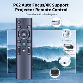 WDZP New Voice Remote Control Replacement for WiMiUS P62 Auto Focus/4K Support Projector