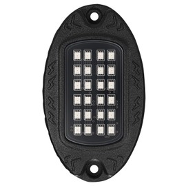 Alloy Shell RGB LED Rock Light, Underglow Multicolor Neon Light Waterproof, 1 Pod