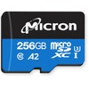 Micron MTSD256AKC7MS-1WT MicroSDXC Card, 256GB Storage Capacity, Black and Blue,