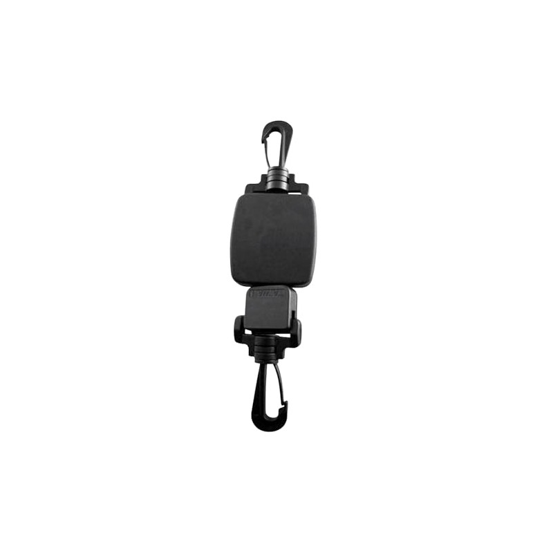 ABYSSTAR Stainless Steel Retractor with Carabiner Hook and Lead -