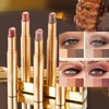 4Pcs 3 Color Gradient Eyeshadow Stick Set,Matte & Shimmer Cream