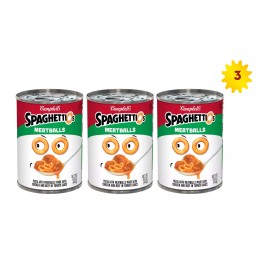 SpaghettiOs Canned Pasta with Meatballs 15.6 oz x 3 Cans