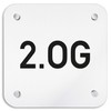 Türschilder24 Aluminium Wall Sign 200 x 200 mm 2nd Floor