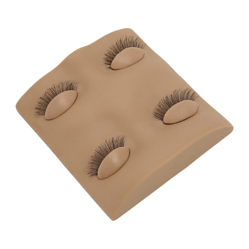 Lash Mannequin Head 2 Pairs Removable Replacement Eyes 3D Simulation