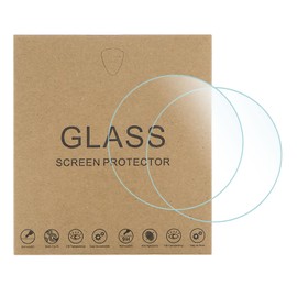 sourcing map Pack of 5 Watch Glass Screen Protectors 43 mm HD Tempered Glass High AL Scratch Resistant 9H Hardness 2.5D Smartwatch Screen Film, Suitable for Flat Wristwatch