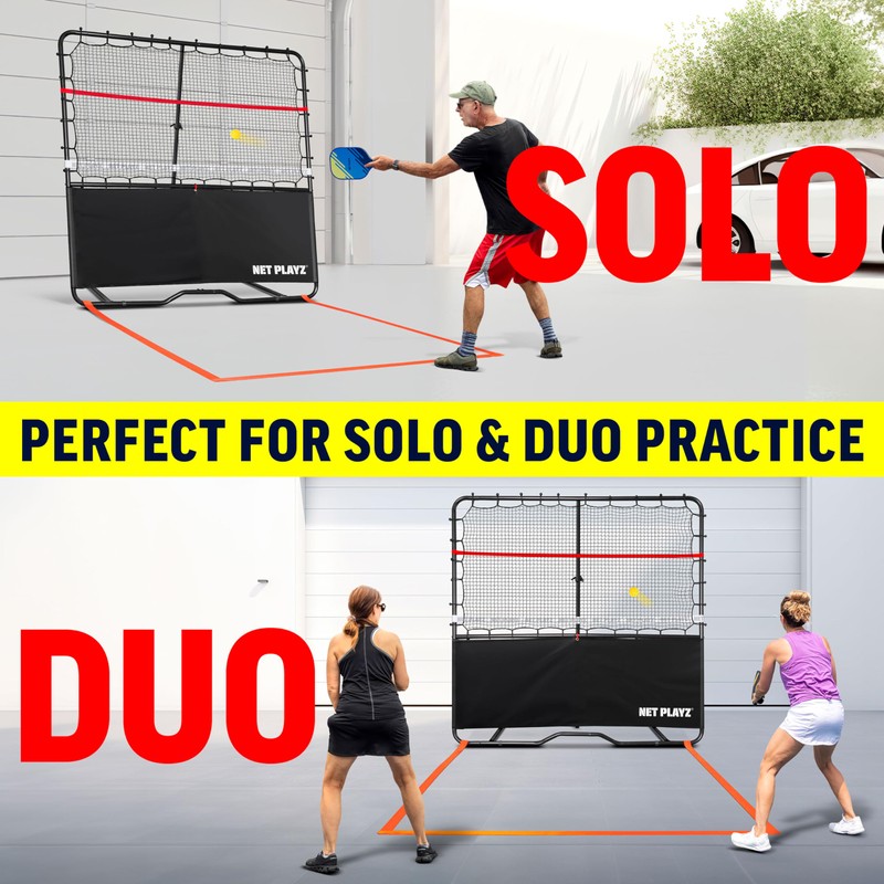 Pickleball Rebounder Training Aid: Adjustable Angles, Easy Setup & Storage