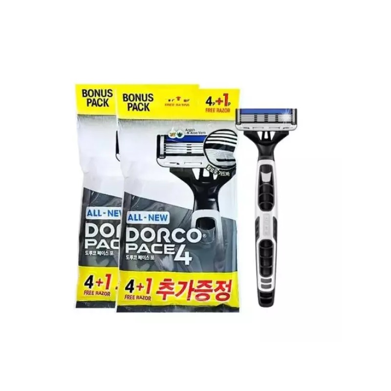 Face For 여행용면도기 페이스 포 4 휴대용 일회용 면도기 4p+1p입