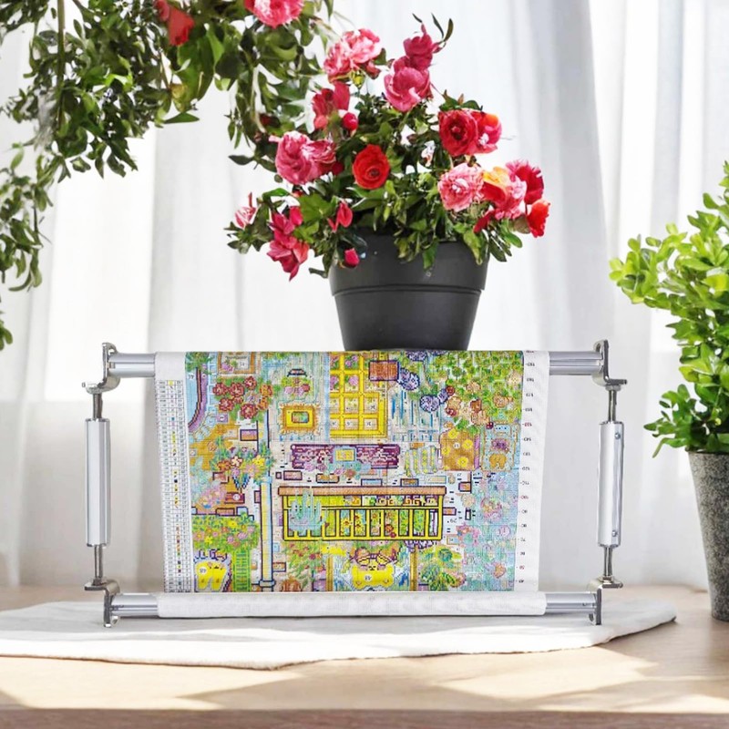 Couple Embroidery Art Embroidery Clip Frame 60cm Cross Stitch 4