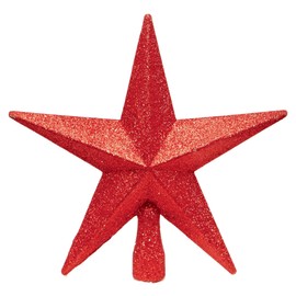 Red 20cm Tree Top Star Premier Shatterproof Christmas Tree Decoration 200mm Tree Topper 5832