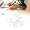 Paper Clips, 100 Pieces Tooth Shaped Paper Clips, Memo Note