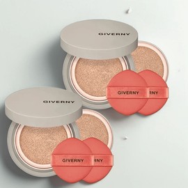 Giverny adhesion matte fit cushion foundation main product refill set, 23NW medium beige, 2 pieces / 지베르니 밀착 매트핏 쿠션 파운데이션 본품 리필 세트, 23NW 미디움 베이지, 2개