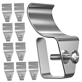 TEHAUX 1set Punch Vinyl Siding Clips Outdoor Hanging Hooks for Easy Installation Weather Resistant Durable Wall Mounting for Cameras and Decorations 10pcs