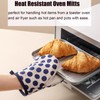 Cedilis 4 Pieces Mini Oven Mitts, Heat Resistant Short Kitchen
