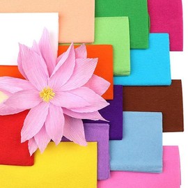 MEMOFYND 15 Colors of Wrinkle Paper for Packaging, Wrinkle Paper for Making Flowers, Paper for Crafts, Suitable for Wrinkle Paper Flowers, Gift Packaging, Floral Artwork.