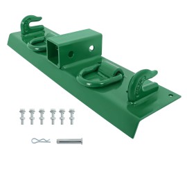 Unbranded Bolt on Grab Hooks & D Rings & 2" Receiver For John Deere Compact Tractor STEEL