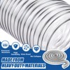 Therwen 4 x 70' Flexible PVC Dust Collection Hose, Heavy