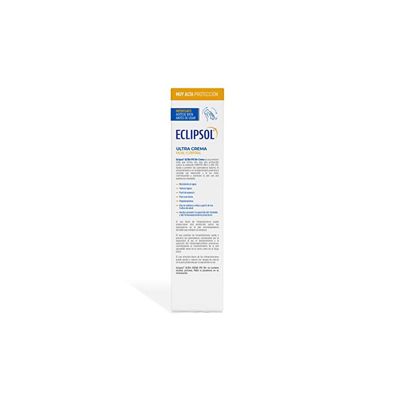 Eclipsol - Ultra Crema FPS 50+, Protector Solar Facial y