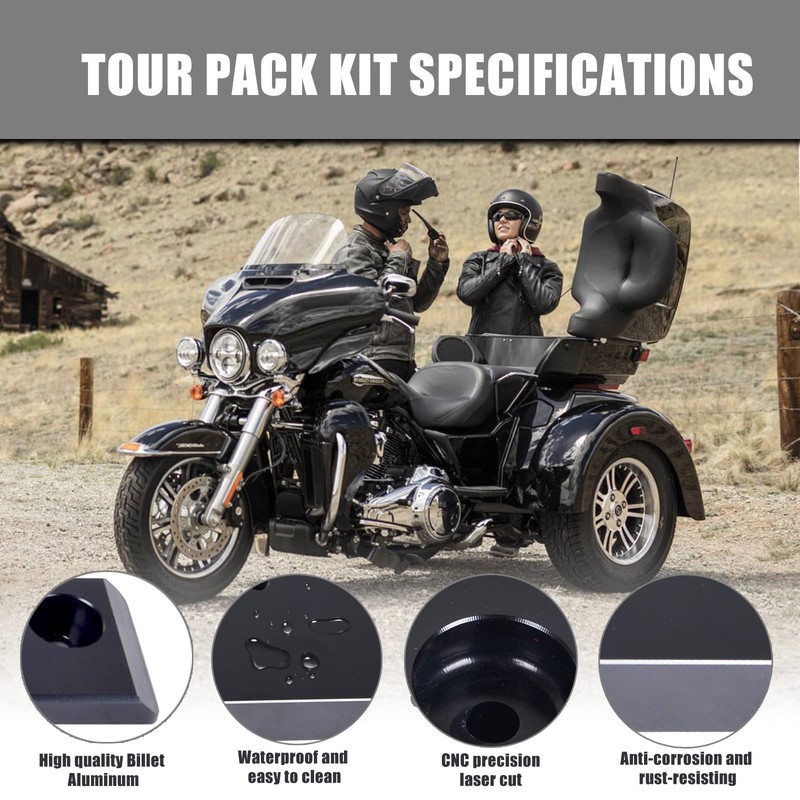 Sresk Trikes Tri Glide Tour Pack Relocator Kit Adjustable 1''-3''