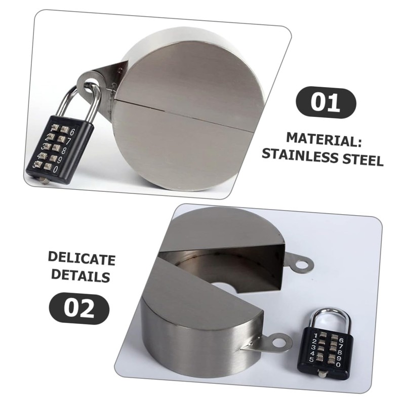 Kisangel Water Spigot Outdoor Lock Tap Lock Protector Easy to