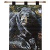 Black Bear Cotton Tapestry Wall Hanging 26" x 36"
