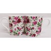 Rainbow Decors English Rose Mugs Set 2 Fine Bone China