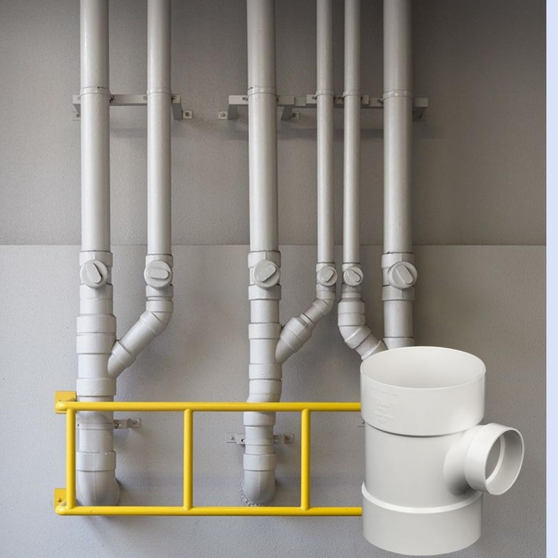 4"X4"X2" PVC DWV Sanitary Reducer TEE for Drain Waste and