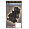 ゴールドジム(GOLD`S GYM) EXレザーグローブ G3403 メンズ Mサイズ 【初心者~上級者】 手になじむレザー使用 ベンチプレス バーベルカール