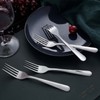 Unokit Stainless Steel Dinner Forks Silverware - 24 Pieces (7.1