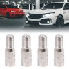 X AUTOHAUX 4 Pcs 27mm Chrome Plated Brass Screw-on Valve