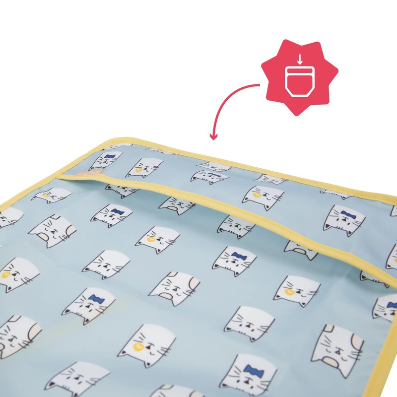 Badabulle Long Sleeve Bib Blue