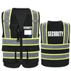 AYKRM Security Vest for Men Women 7 Pockets High Visibility