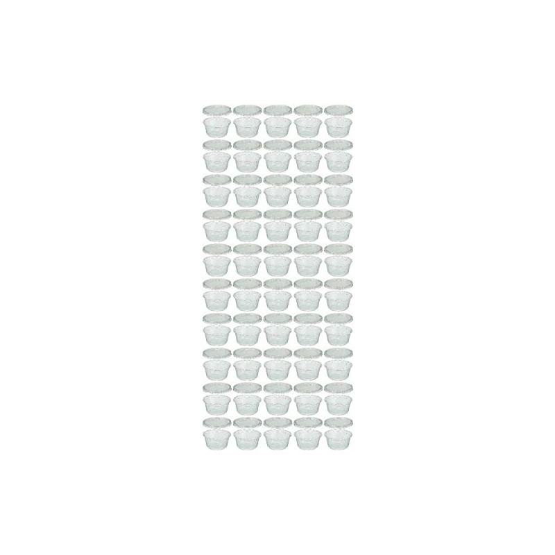 cuoca Plastic Pudding Cups, 3.2 fl oz (90 ml) (With