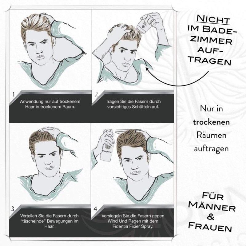 Fidentia Premium Schütthaar zur Haarverdichtung & Ansatzkaschierung | 10g Haarpuder