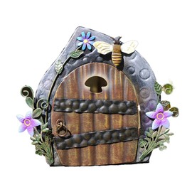 Magic Metal Sculpture Fairy Door Home Garden Patio Decorative Ornament