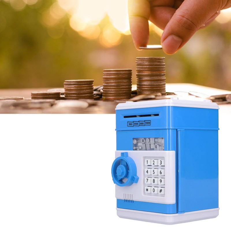 Electronic Money Saving Box ATM Password Cash Money Bank Security