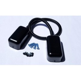 Armored Loop Power Transfer | Electrified Commercial Exit Doors | Door Wire Conduit | 20" | TUFF STRIKE (Black)