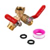 Heavy Duty Brass Garden Hose Splitter – 2 Way Y