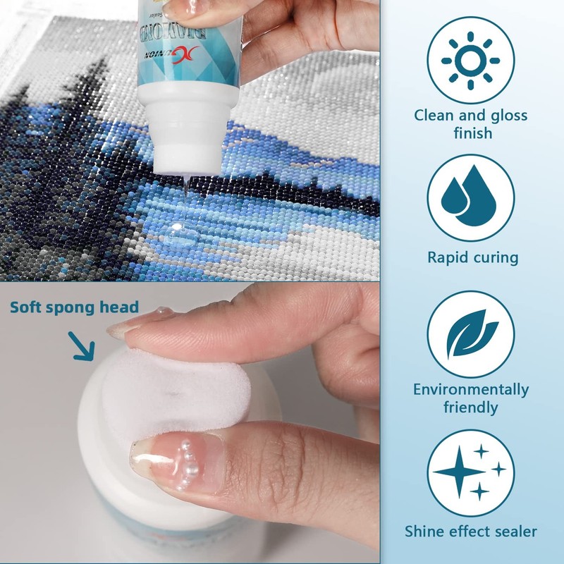 Xgunion Diamond Painting Sealer 2 Pack 240Ml 5D Diamond Painting