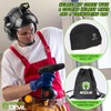 GREEN DEVIL Hard Hat Safety Helmet with Rechargeable Headlamp Light