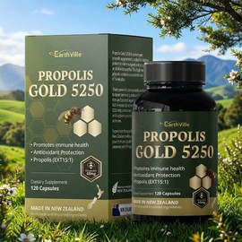 New Zealand Propolis Gold 5250 concentrated immune high content flavonoid, 1 unit, 120 tablets / 뉴질랜드 프로폴리스 골드 5250 원액 면역 고함량 플라보노이드, 1개, 120정
