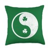 Shamrock Yin Yang - St Patrick's Day Logo Irish Shenanigans