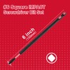 GEINXURN Impact Tough #2 Square 6 in. Screwdriver Bits Set,10Pack