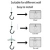 Evsteluo 8 Sets Large Swag Ceiling Hooks Heavy Duty Swag