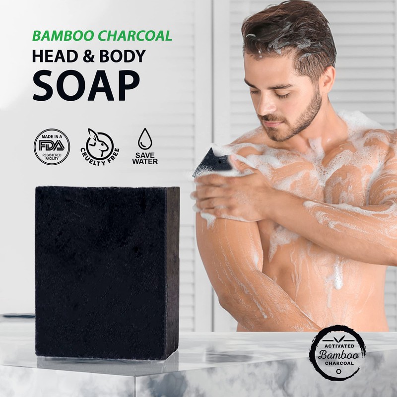 BOONBOO Bamboo Charcoal Body Soap | 7oz / 200g |