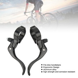 Vbestlife Palanca de Freno de Bicicleta, 1 Par de Manijas de Freno de Bicicleta Aleación de Aluminio Palanca de Freno de Bicicleta de Montaña Universal Ergonómica para Manillar(31.8mm)