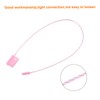 Sourcing Map 140Pcs Pink Nylon Plastic Hang Tag String 6.7Inch