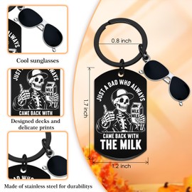 WEHBVF Dad Keychain for Dad Keychain from Daughter Basket Stuffers Men Best Dads Ever Gifts Christmas Gift Baskets forFamilies Stocking Stuffers for Men Fathers Day